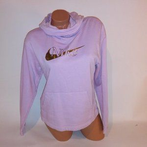 Nike Hoodie XS Pullover Long Sleeve Logo Hooded Lilac Bust 19.5" Length 21" Preo